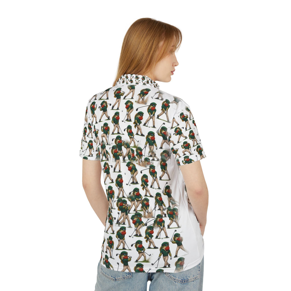 Golf Bassman Polo Shirt – Funny Fishing Golfer Graphic Polo