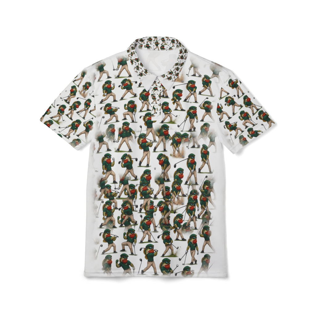 Golf Bassman Polo Shirt – Funny Fishing Golfer Graphic Polo